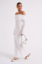 Caitlin - Off Shoulder Elegant Maxi Dress