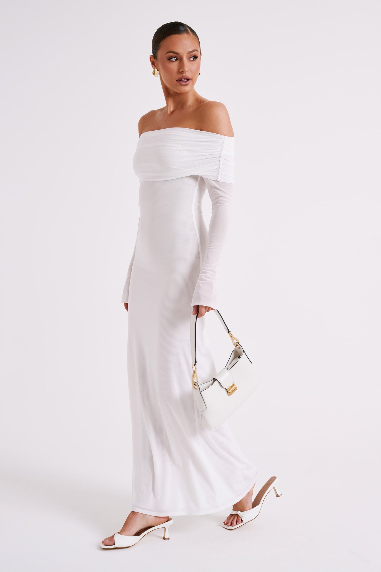 Caitlin - Off Shoulder Elegant Maxi Dress