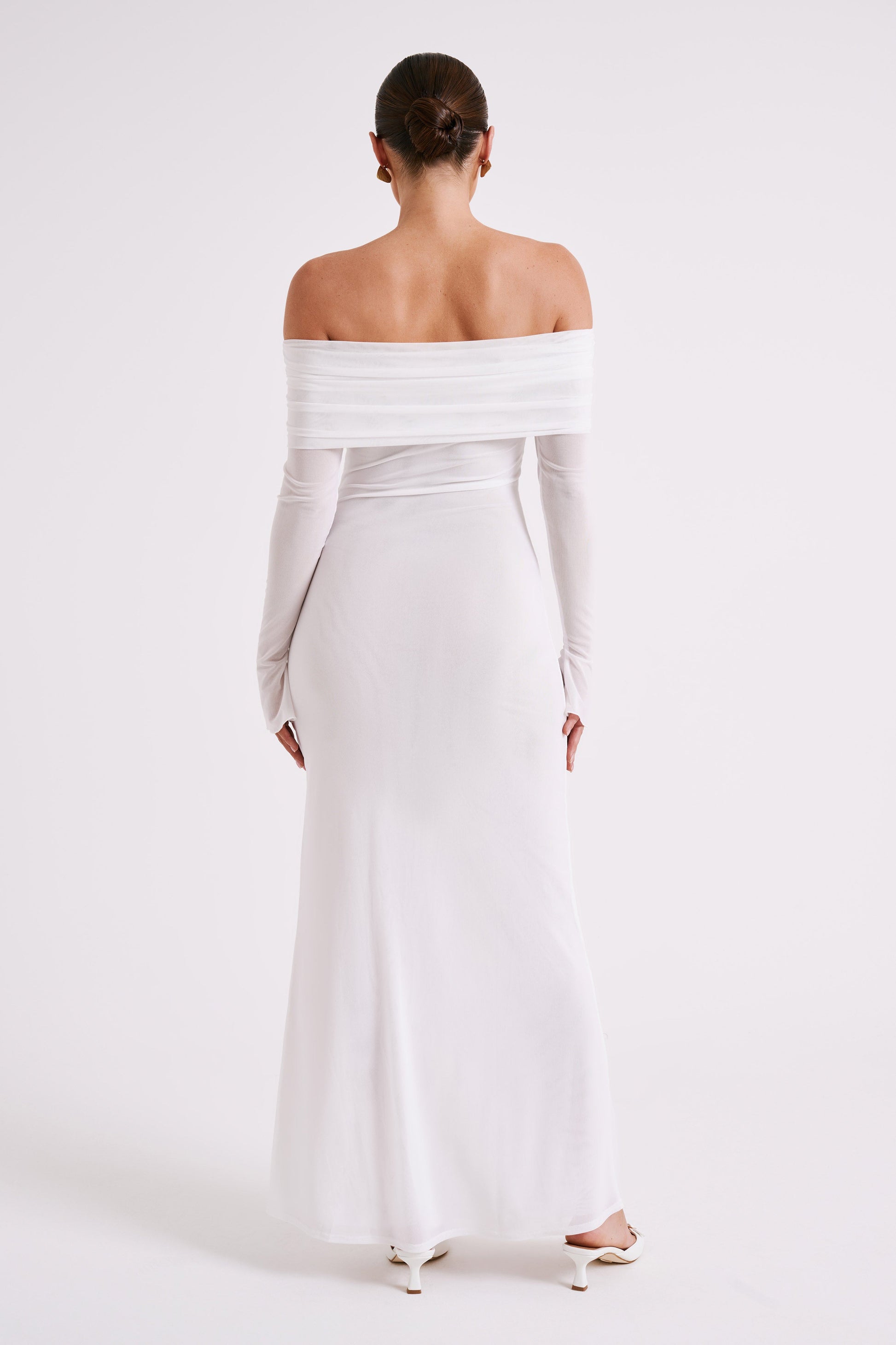 Caitlin - Off Shoulder Elegant Maxi Dress