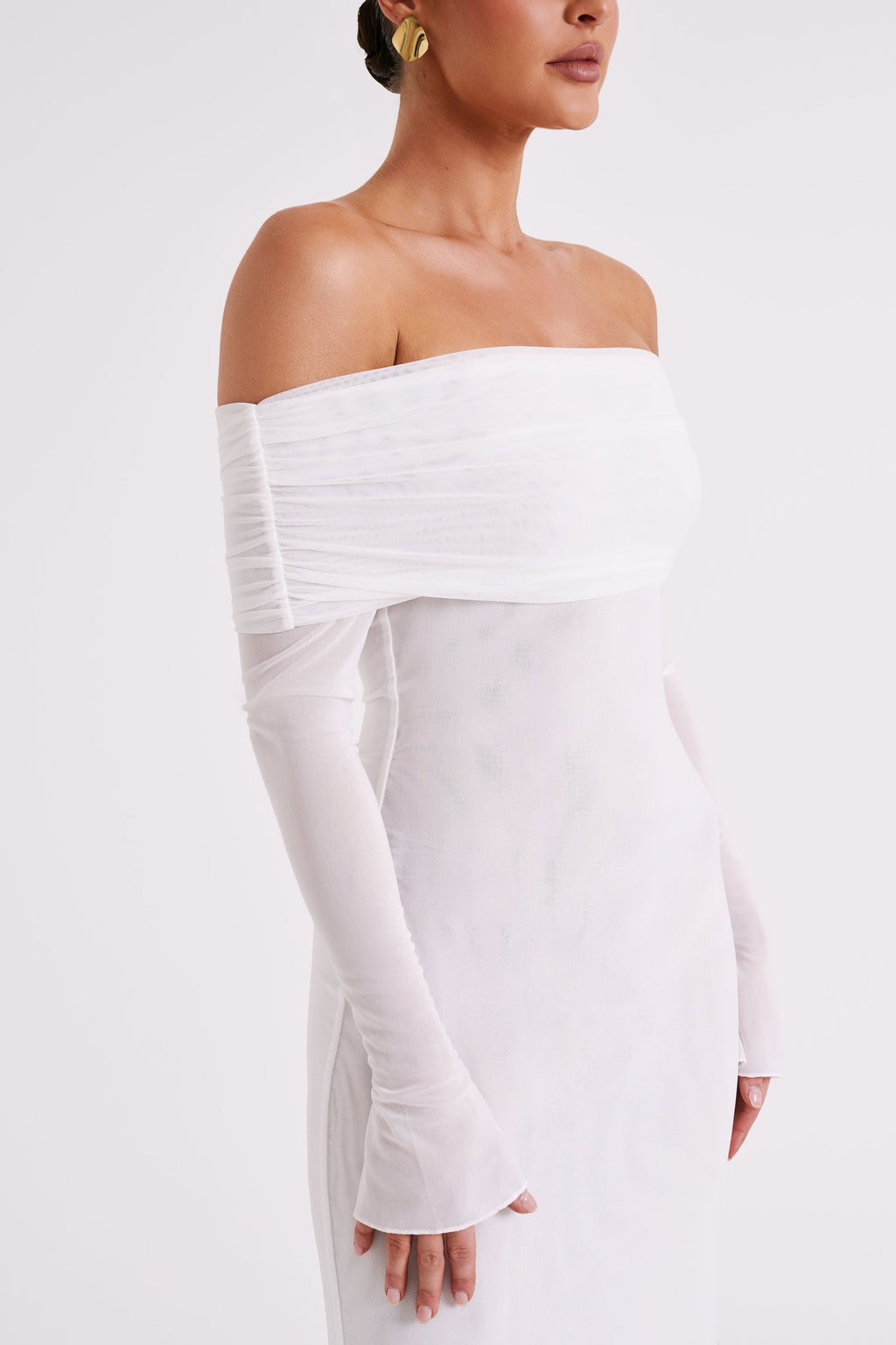 Caitlin - Off Shoulder Elegant Maxi Dress