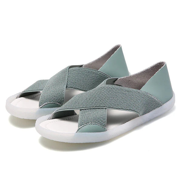 Emily - Womens Lightweight Cross Soft Sole Comfort Sandals
