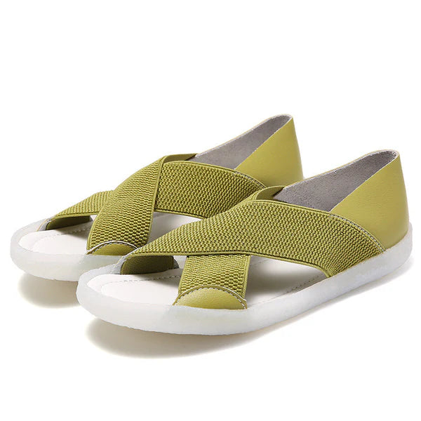 Emily - Womens Lightweight Cross Soft Sole Comfort Sandals