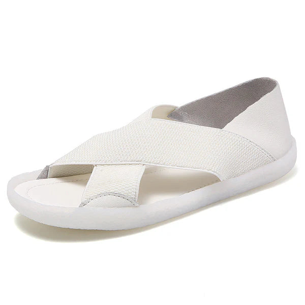 Emily - Womens Lightweight Cross Soft Sole Comfort Sandals