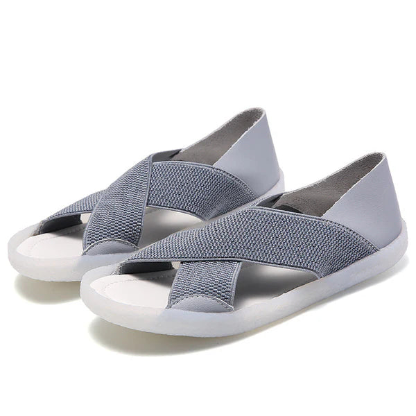 Emily - Womens Lightweight Cross Soft Sole Comfort Sandals