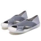 Emily - Womens Lightweight Cross Soft Sole Comfort Sandals