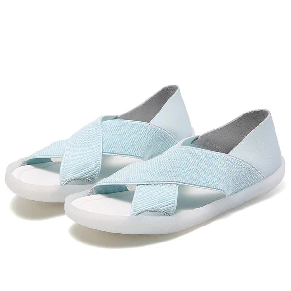 Emily - Womens Lightweight Cross Soft Sole Comfort Sandals