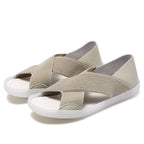 Emily - Womens Lightweight Cross Soft Sole Comfort Sandals
