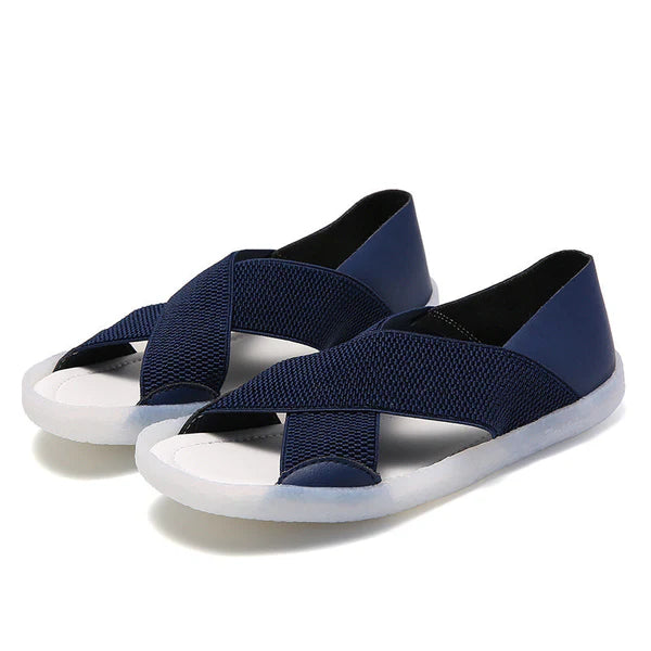 Emily - Womens Lightweight Cross Soft Sole Comfort Sandals