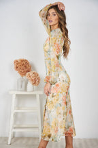 Ella - Floral Print Elegant Dress for Women
