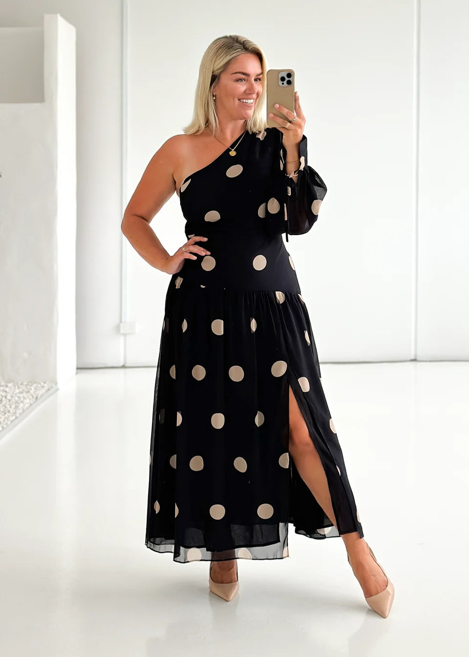 Elsie - One Shoulder Elegant Women’s Maxi Dress