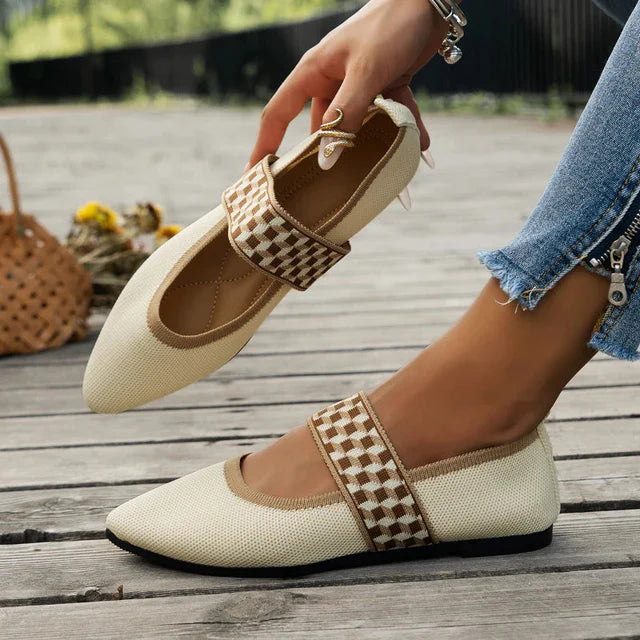 Ella - Pointed Toe Ballet Flats Everyday Comfort Style
