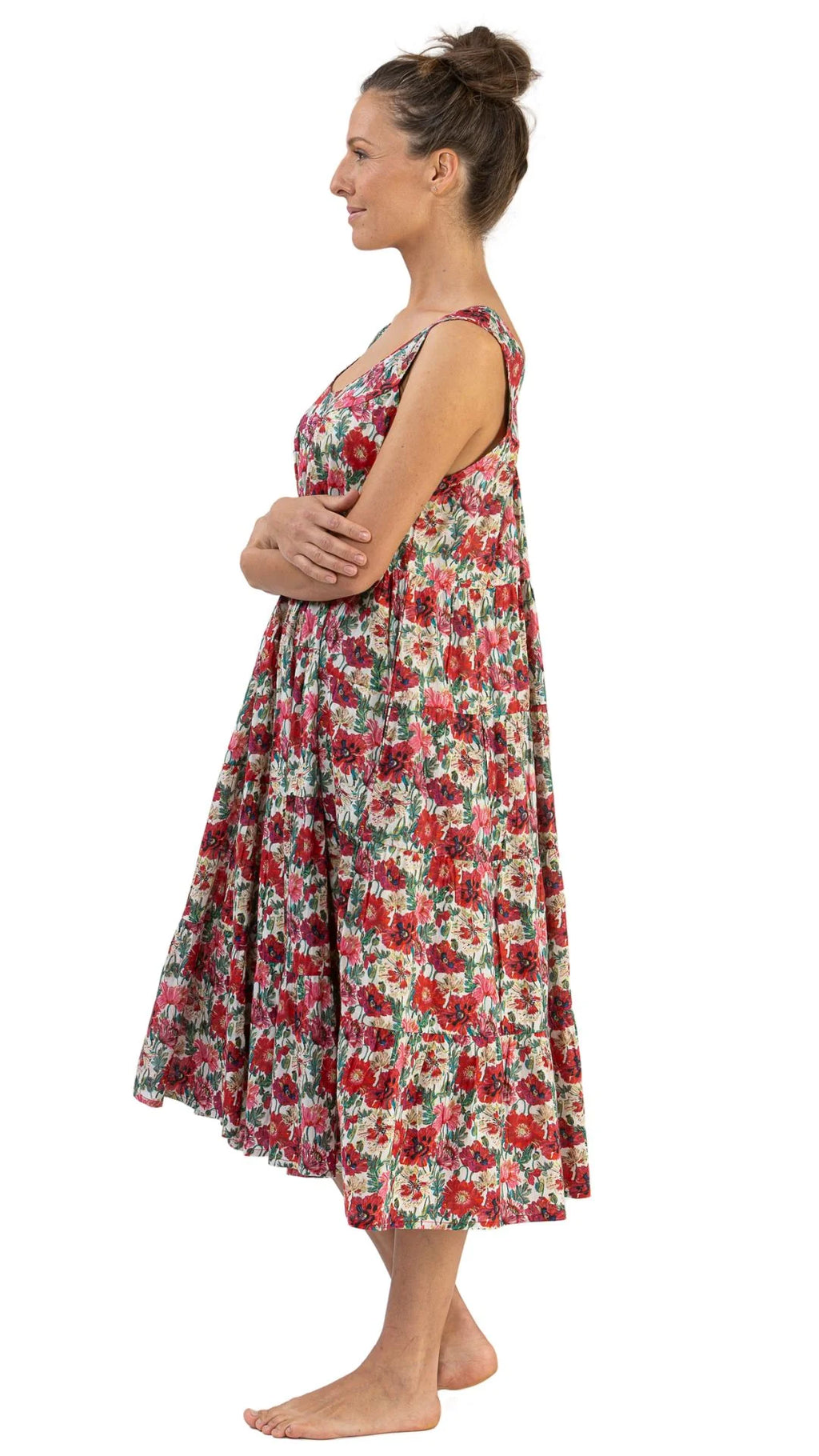 Mia - Poppy Sleeveless Maxi Night Dress