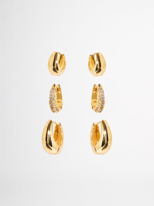 Cindy - Triple Layer Statement Earring Set
