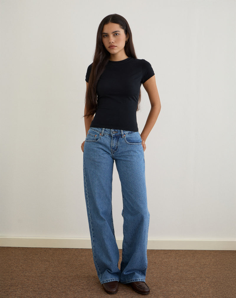 Alexandra - Low Rise Parallel Light Wash Jeans