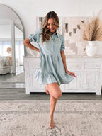 Ruby - Light Blue Elegant Dress for Women