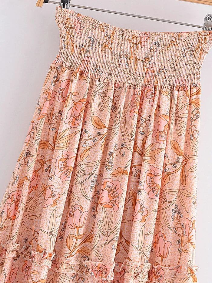 Sophie - Midi Skirt Wild Rose Pink Style