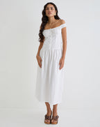 Brittany - Off Shoulder Elegant Maxi Dress