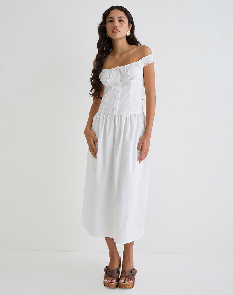 Brittany - Off Shoulder Elegant Maxi Dress