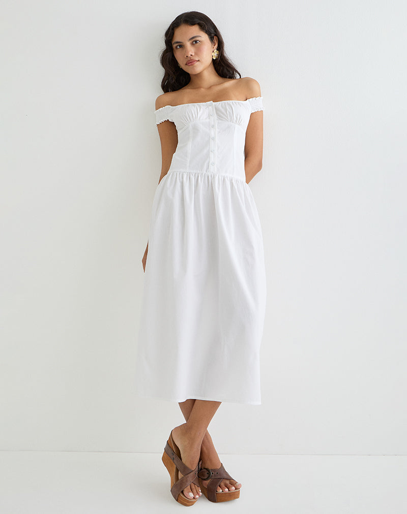 Brittany - Off Shoulder Elegant Maxi Dress