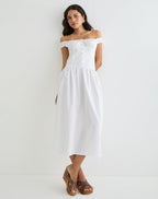 Brittany - Off Shoulder Elegant Maxi Dress