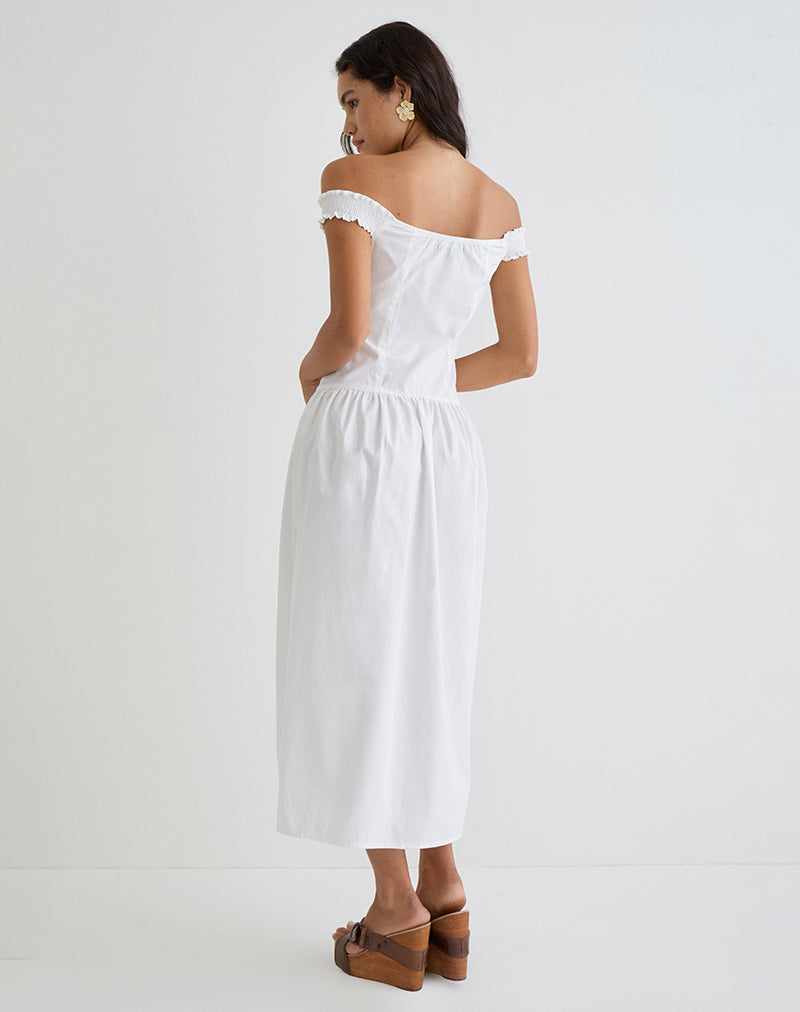 Brittany - Off Shoulder Elegant Maxi Dress