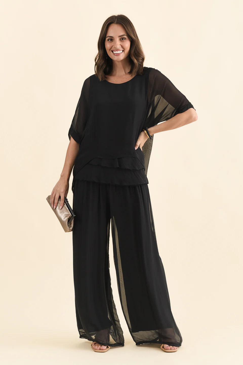 Amelia - Wide Leg Womens Elegant Casual Pants
