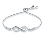 Amabel - Infinity Love Sterling Silver Bracelet Women