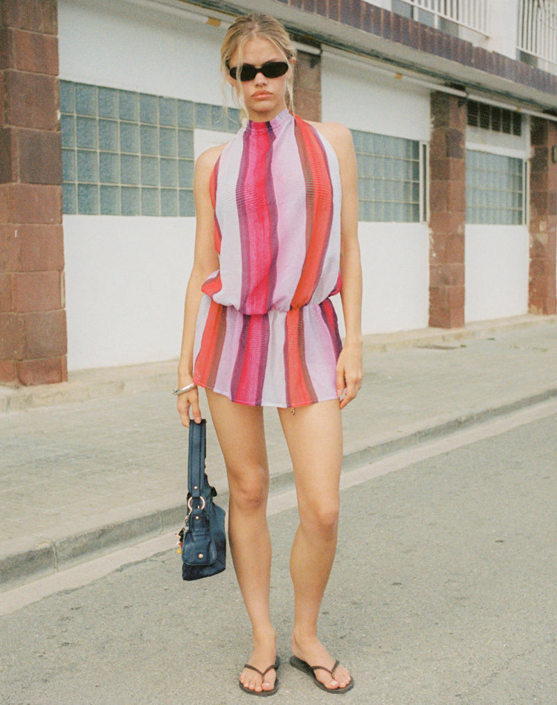 Ashleigh - Halterneck Stylish Mini Dress for Women