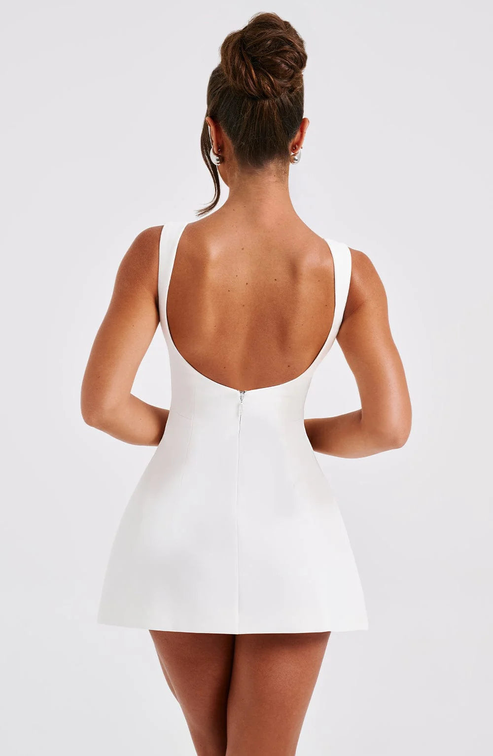 Kerri - Ivory Elegant Mini Dress for Women
