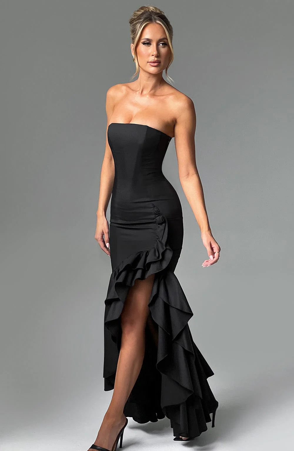 Tamsin - Black Maxi Dress Elegant Womens Style