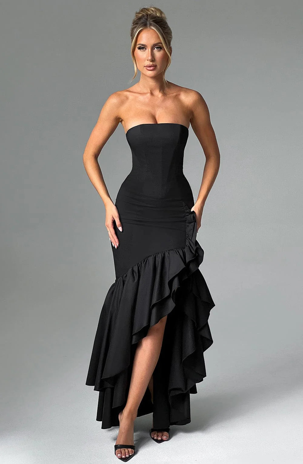 Tamsin - Black Maxi Dress Elegant Womens Style
