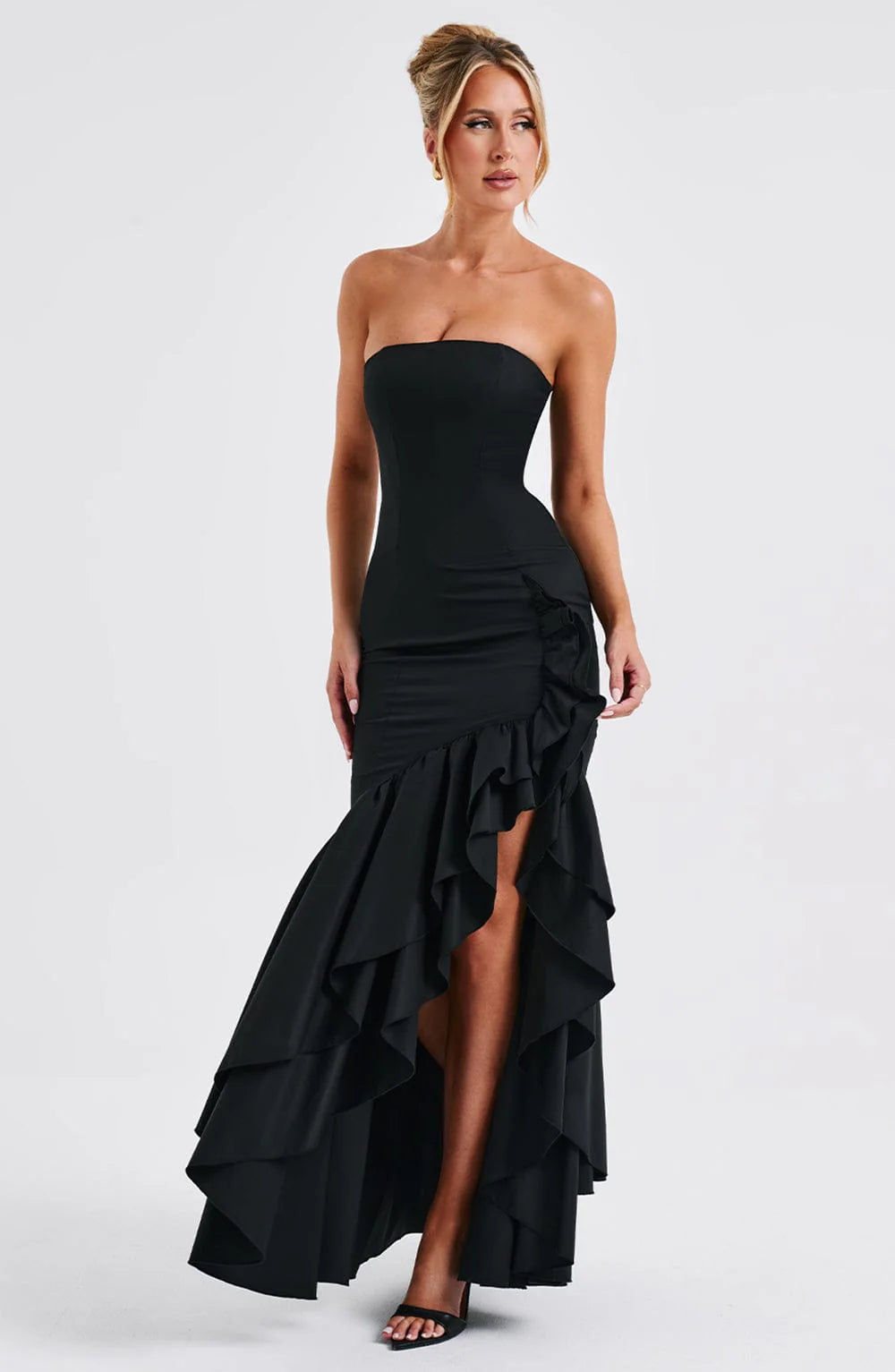 Tamsin - Black Maxi Dress Elegant Womens Style