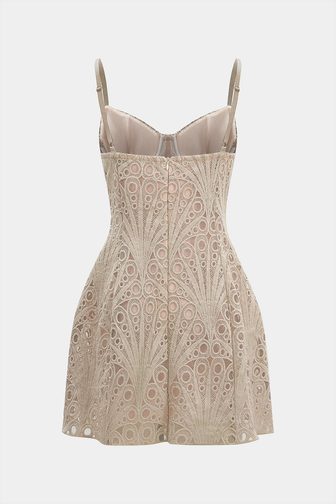 Adelia - Bustier Zipper Sleeveless Mini Dress Women