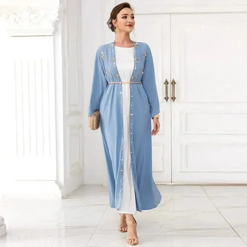 Alanna - Diamond Embroidery Kaftan dress Gown Women