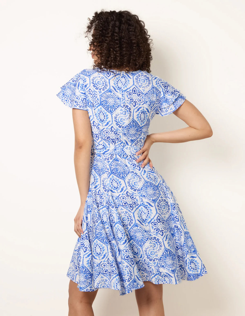 Poppy - V Neck Elegant Godet Women’s Dress