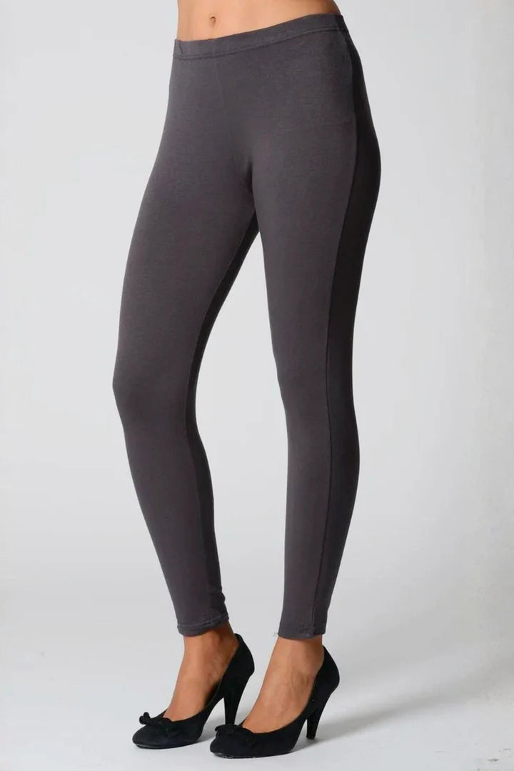 Emily - Charcoal Grey Full Length Leggings Women
