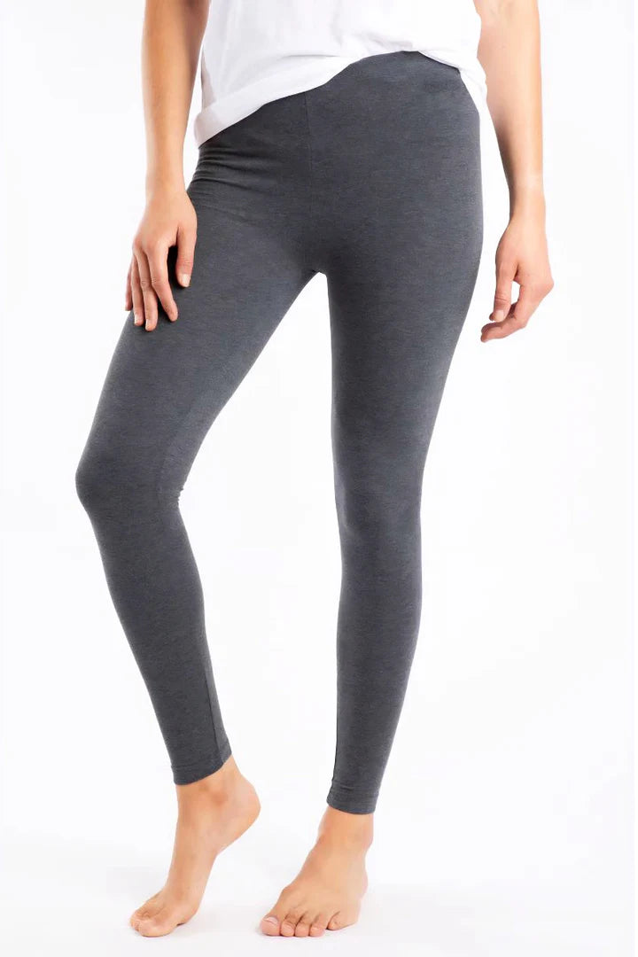 Emily - Charcoal Grey Full Length Leggings Women