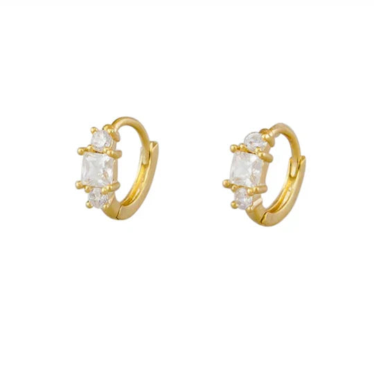 Ariana - Liz Crystal Sleepers Elegant Sparkling Earrings