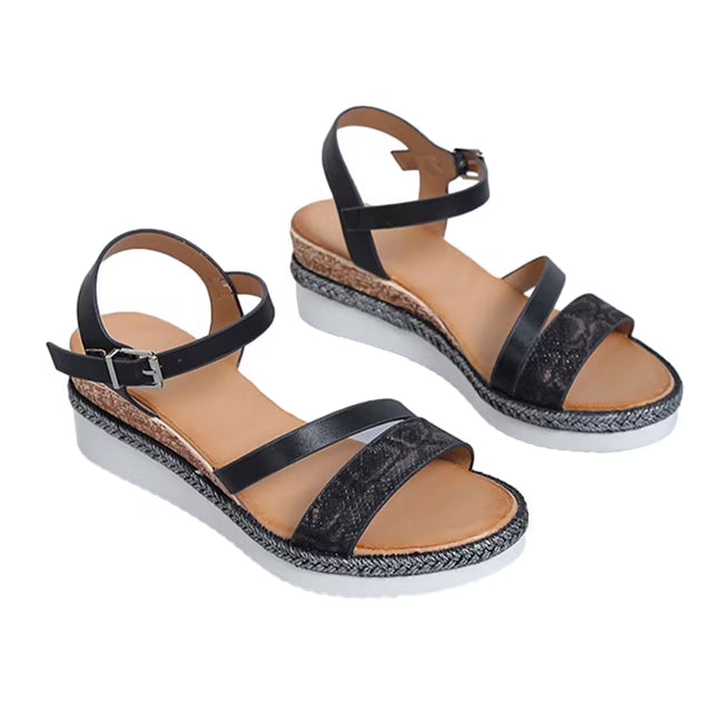 Keely - Womens Orthopedic Anti Slip Buckle Strap Sandals