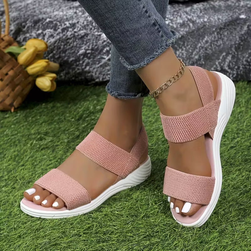 Mikayla - Womens Summer Elastic Strap Comfortable Sandals