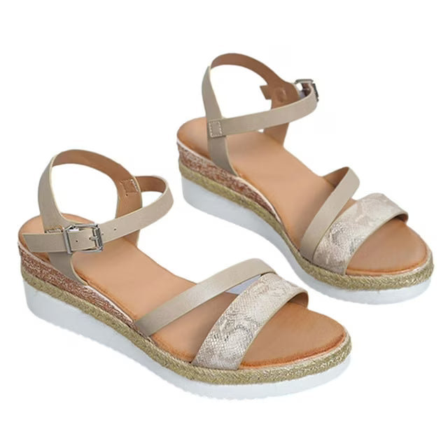 Keely - Womens Orthopedic Anti Slip Buckle Strap Sandals