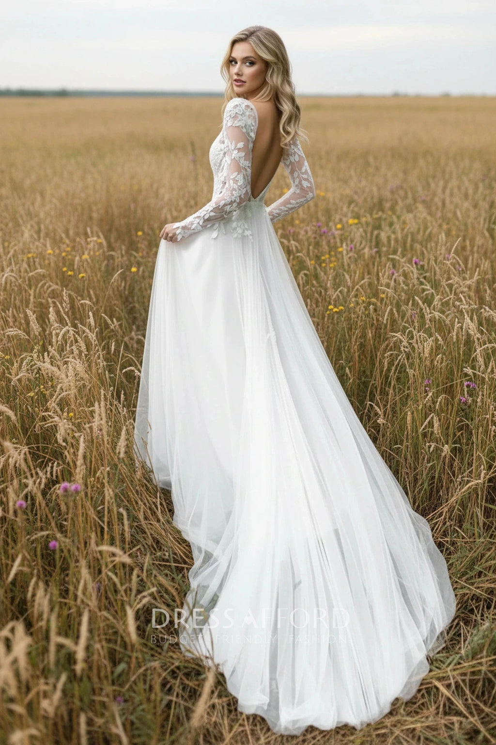 Olivia - Elegant Lace Mermaid Wedding Dress