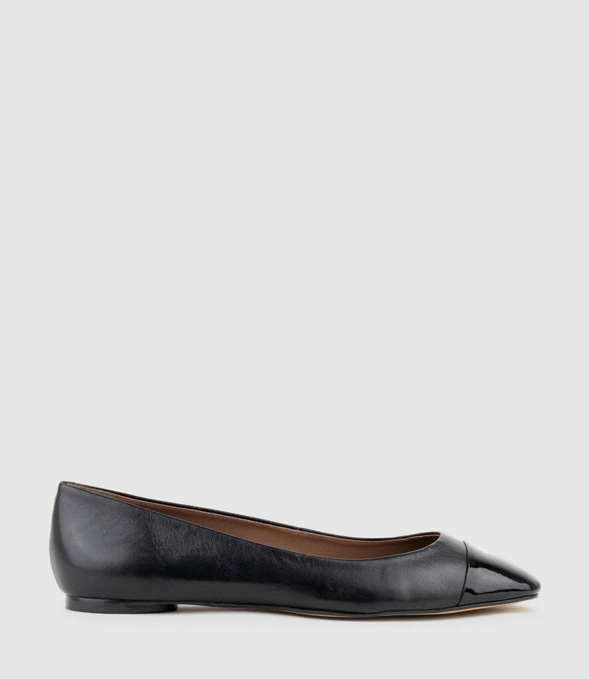 Rose - Beige Cap Toe Women’s Ballet Flats