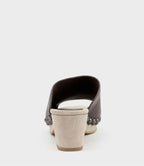 Leah - Brown Studded Slide Unit Sandal for Women