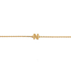 Athena - Initial Plain Minimal Bracelet Women Everyday