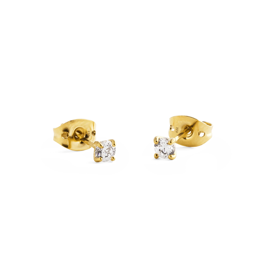 Jasmine - Solitaire Stud Earrings Elegant Everyday Jewelry