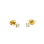 Jasmine - Solitaire Stud Earrings Elegant Everyday Jewelry