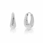 Arlette - Karia Textured Huggie Hoop Earrings Women