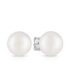 Alisa - Pearl Stud Earrings Sterling Silver for Women