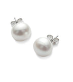 Alisa - Pearl Stud Earrings Sterling Silver for Women